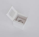 BOXXD™ CupcakeBoxes 1 Regular Cupcake Boxes with Clear Window - Gloss White