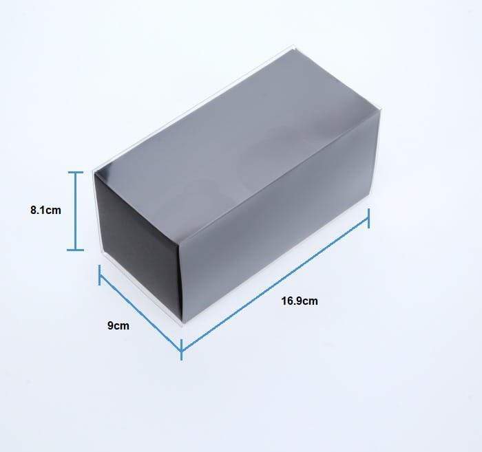 BOXXD™ CupcakeBoxes 2 Regular Cupcake Boxes with Clear Slide Cover - Black Designer Range