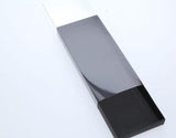 27 x 9 x 2cm Triple Cookie Dessert Box with Clear Slide Cover - Black Designer Range