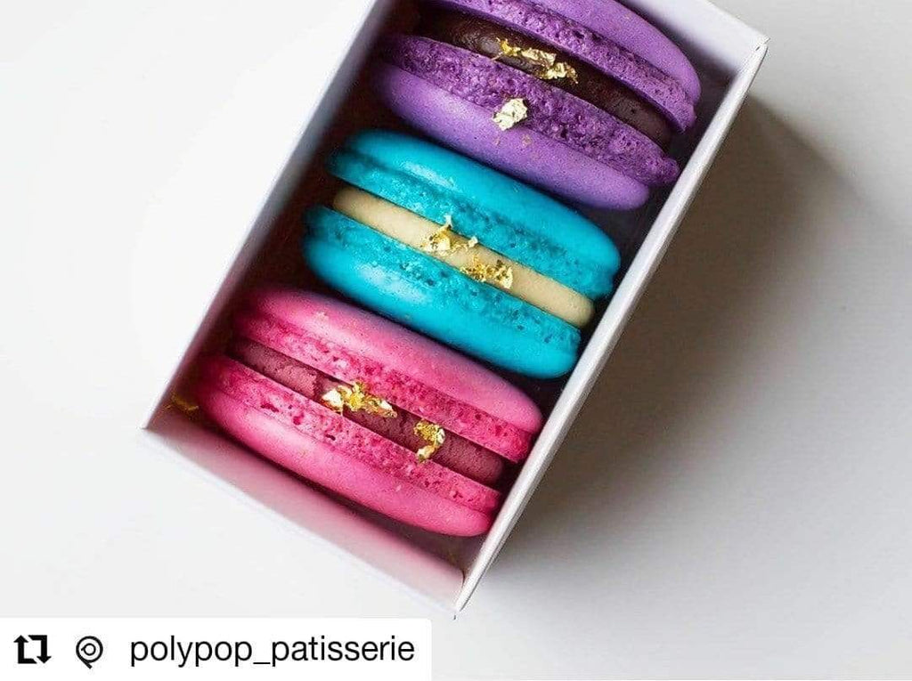 BOXXD™ MacaronBoxes 3 Macaron Dessert Box with Slide Cover & Clear Window - Gloss White