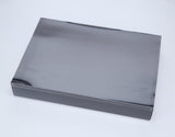 32 x 23 x 5cm X-Large Cookie Dessert Box with Clear Slide Cover - Black Designer Range