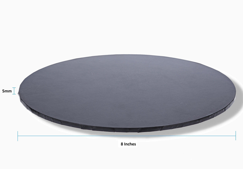 BOXXD™ CakeBoards 8" Black Masonite (MDF) Round Cake Board