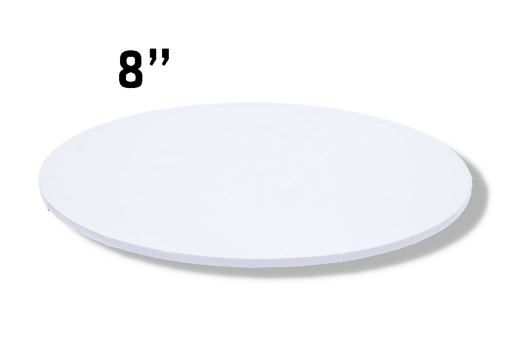 BOXXD™ CakeBoards 8" White Masonite (MDF) Round Cake Board