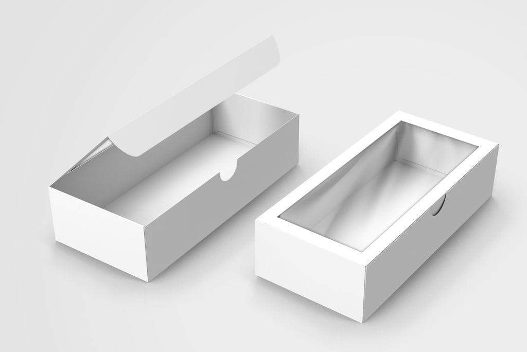 BOXXD™ CustomMacaronBoxes Custom Branded 12 Macaron Dessert Box with Slide Cover & Clear Window