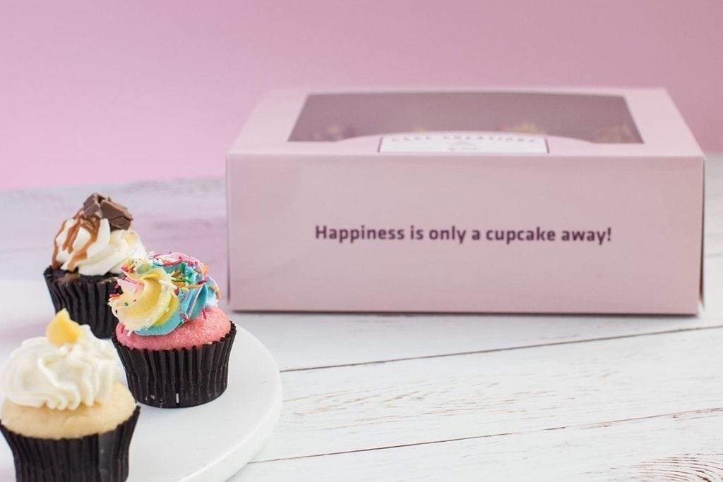 Custom Branded 12 Mini Cupcake Dessert Box with Insert