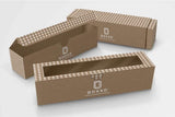 Custom Branded 6 Macaron Dessert Box with Slide Cover & Clear Window