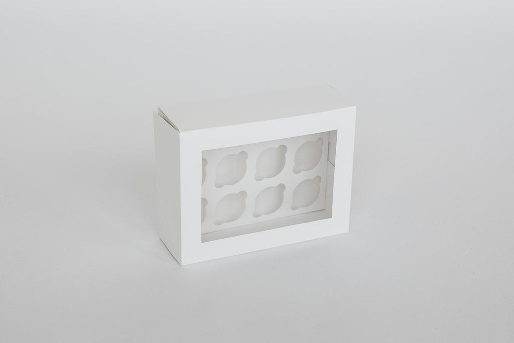 Custom Branded 6 Mini Cupcake Dessert Box with Insert