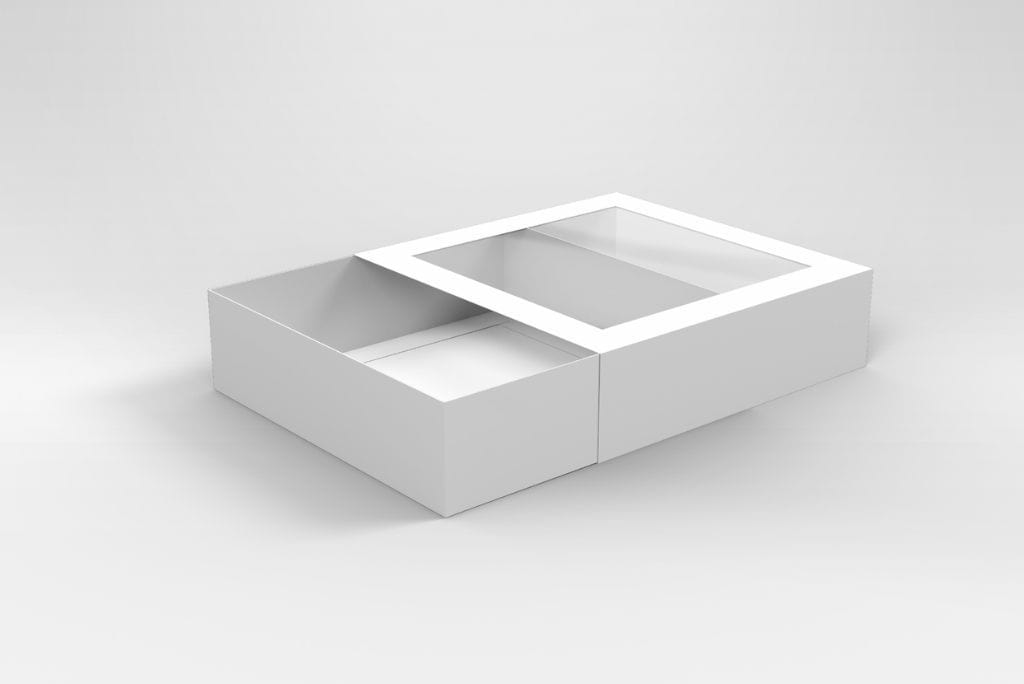 BOXXD™ CookieDessertBox Custom Printed 18 x 18 x 5cm Medium Cookie Biscuit Box with Slide Cover & Clear Window