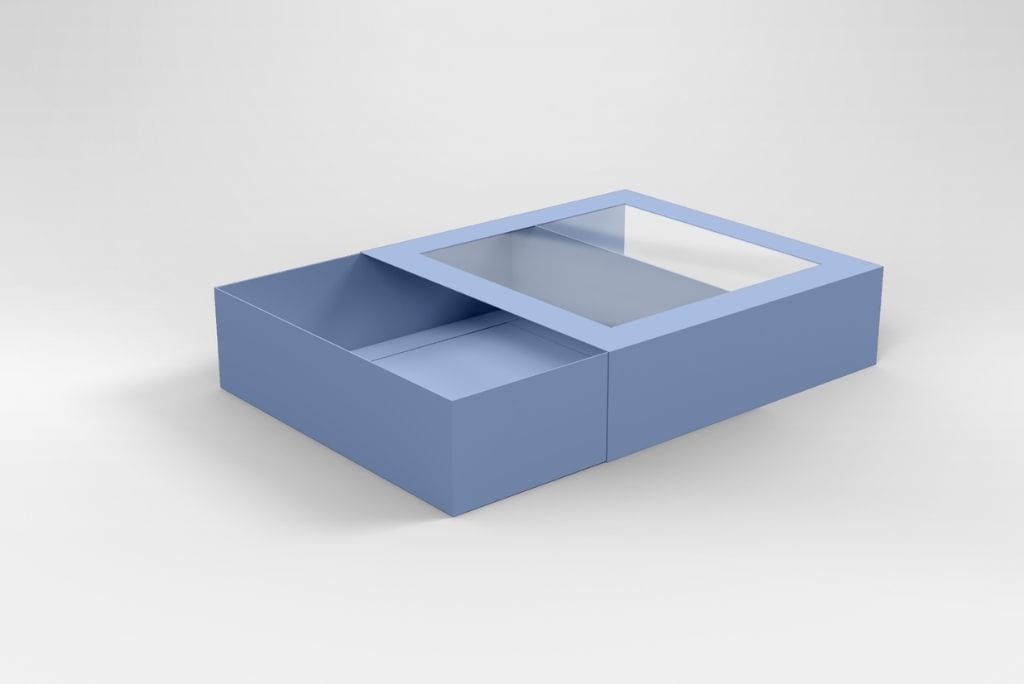 BOXXD™ CookieDessertBox Custom Printed 18 x 18 x 5cm Medium Cookie Biscuit Box with Slide Cover & Clear Window