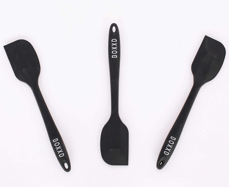BOXXD™ BakingUtensils Professional Black Baking Silicone Spatula