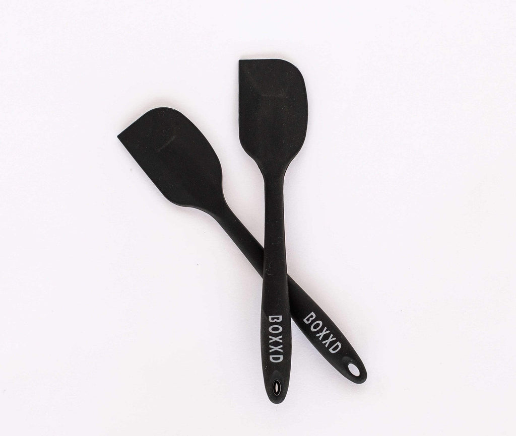 BOXXD™ BakingUtensils Professional Black Baking Silicone Spatula