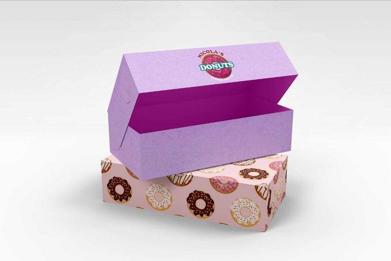 BOXXD™ CustomDonutsBoxes 21 x 11 x 8.5cm Custom Branded 2 Donut Box